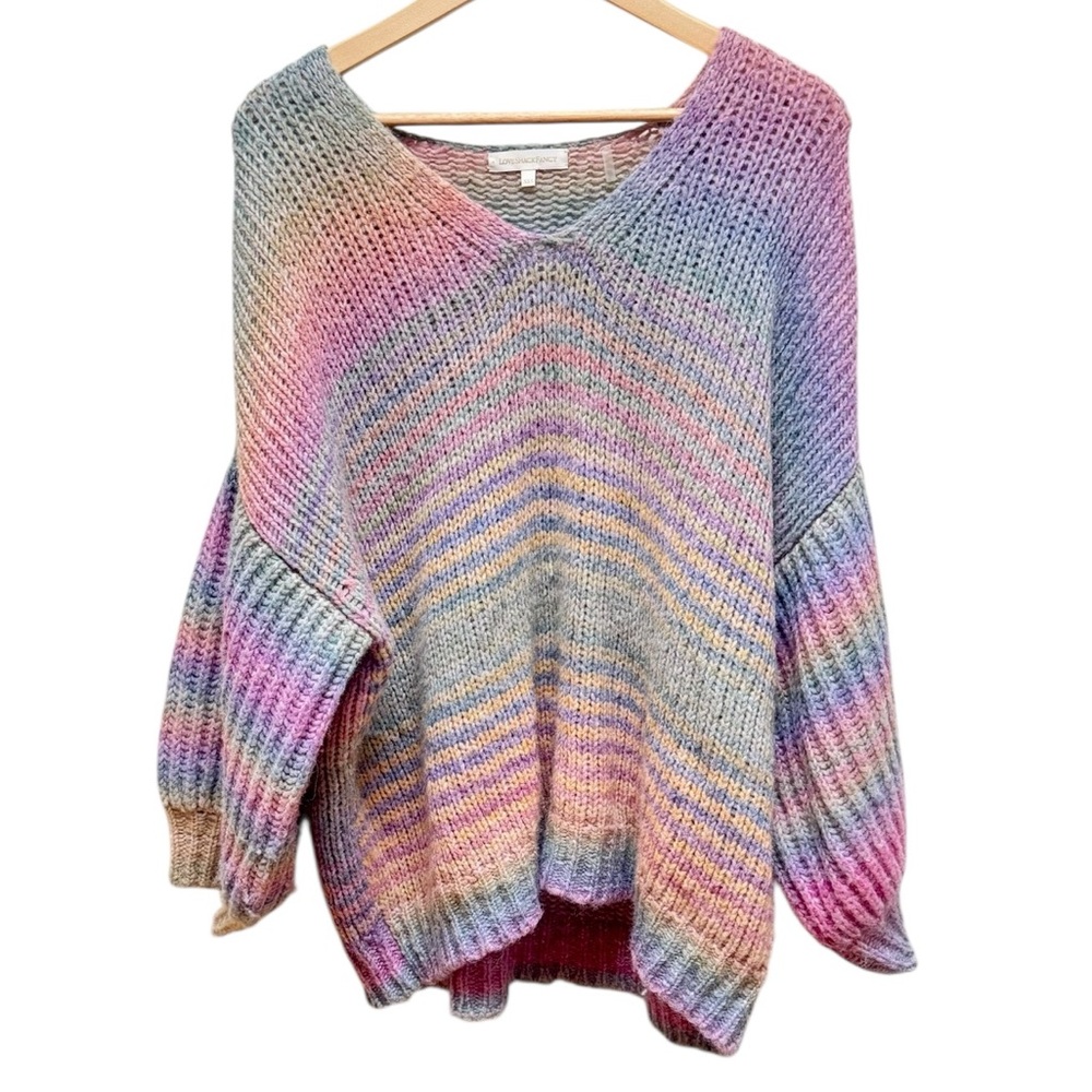 LoveShackFancy Alpaca & Mohair Rio Rainbow Pullover - Picture 4 of 13